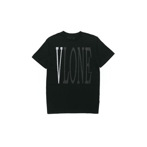 VLONE 3M反光 大Logo短袖T恤 情侣款 黑灰色 正