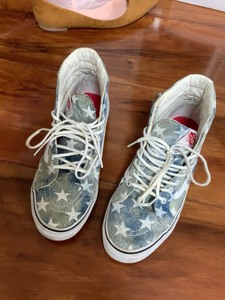 Vans运动鞋 vans牛仔星星高帮鞋 38码 基本全新