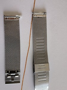 北京牌手表上原装米兰尼斯表带适合20mm表盘，手腕太小用不了