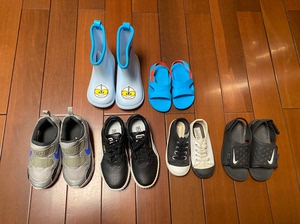 儿童耐克运动鞋，耐克凉鞋，彪马运动鞋，asahi日本童鞋