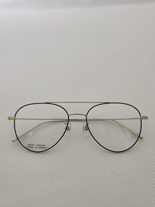 日本专柜jins飞行员眼镜架纯钛双梁眼镜男女同款超轻钛架可配
