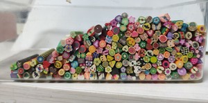 软陶条水果美甲手机壳可切DIY自制网红泥切片材料。200根散