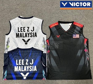 2024李梓嘉马来西亚大赛服龙纹设计威克多胜利比赛羽毛球服
