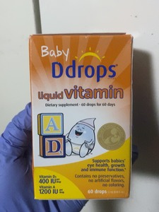 Ddrops滴卓思婴儿ad滴剂婴幼儿维生d3幼儿宝宝补钙儿童