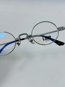 LOHO超轻复古小框眼镜椭圆形眼镜架男大脸配高度数近视女光学