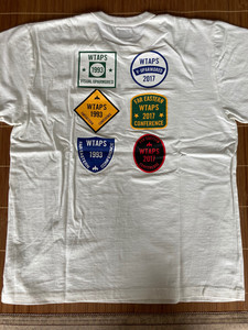 WTAPS  17SS 徽章T 全新带吊无试穿白色L。衣长7