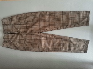 sanfu三福英伦复古花苞老爹裤棕色，带腰带，有一点点磨毛感