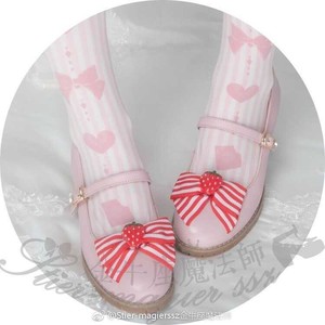 【转卖】金牛魔法师 草莓芭菲 Lolita粉色鞋子低跟
