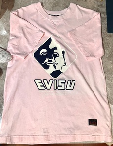 出Evisu粉色短袖 上海太古汇专柜799入
