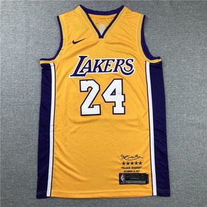 全刺绣NBA湖人科比退役版24号球衣篮球衣