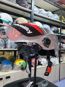 品牌双镜片夏盔摩托车头盔男女电动车安全帽