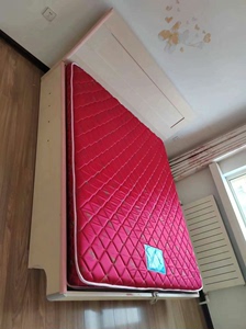 东方百盛品牌1.8米乘2米的板式床，嘎嘎板正，气压钢，带箱体