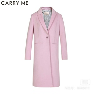 全新CARRY ME/嘉蜜冬装新款羊毛中长款西装加厚