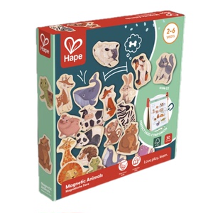 全新正品 Hape儿童字母磁贴 动物磁贴 冰箱画板磁性贴 冰