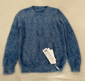 全新，bling bling毛衣，含羊毛，柔软保暖，蓝色，一