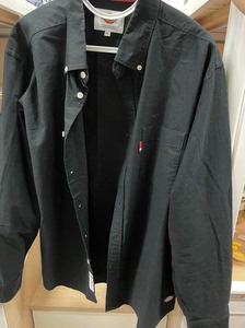 Dickies蒂克 男式春季衬衫外套 黑色 XL码 衣服有一