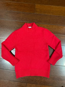 草原春儿童100%山羊绒羊绒衫，半高领，双股，非常厚实保暖，
