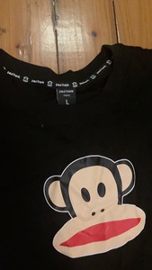 保罗弗兰克（大嘴猴）全新全面短袖上衣，L号，有黑白两色，也有