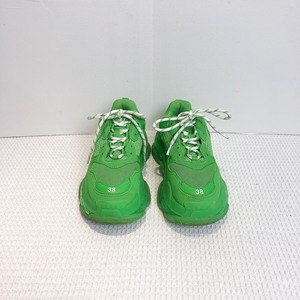 巴黎世家 triples老爹女鞋 苹果绿色，成色97新，尺寸