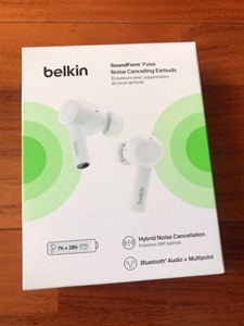 Belkin贝尔金先锋真无线蓝牙耳机降噪适用苹果IPX5防水