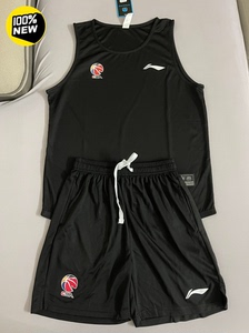 李宁CBA赞助美式篮球服套装运动坎肩背心男女同款美式不过膝四
