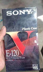 Sony vhs e120 2小时录像带，空白录像带120分