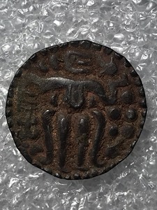 朱罗王朝古印度朱罗王朝铜币