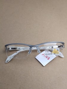jins正品眼镜全新库存货金属半框男款眼镜框
