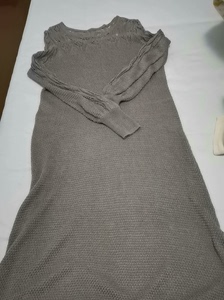 麦中林苎麻加粘纤连衣裙，长约107，胸围约92，清衣柜，55