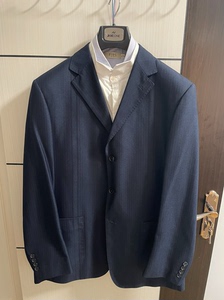 闲置Dunhill登喜路品牌男士羊毛西服套装，185/54A