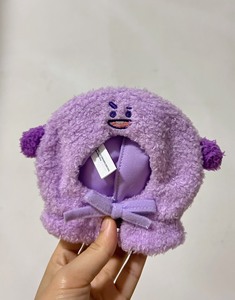 BT21紫色hoodie玩偶头套 BTS shooky