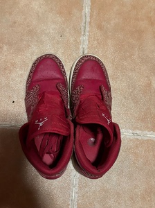aj1红色爆裂纹 37.5码 正品 已清洗 鞋带在鞋子里 二