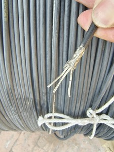 瑞士灏讯3*0.5屏蔽电缆一轴，镀白铜丝，镀白铜网，屏蔽网超