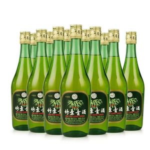 山西汾酒竹叶青45度玻竹500ml*12瓶整箱装（2019年产）