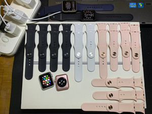 苹果手表表带 38/40mm标准硅胶运动版纯原装苹果体验店库