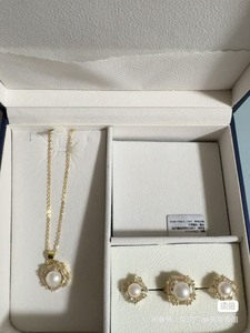 佐奈美（SANAMI）淡水珍珠锆石套装系列 送礼推荐