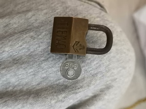 Dorlink/多灵老锁，天津铁锚牌锁，1把原配钥匙，开锁自
