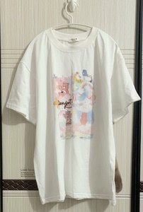 【全新】彩虹熊印花减龄显瘦上衣时髦新款春夏装新款欧货短袖t恤