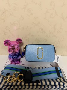 全新❤Marc Jacobs /马克雅各布蓝色拼绿色相机包，