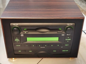 丰田锐志原车CD机收音机改装家用音响机箱木箱外壳盒尾线天线包