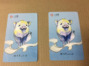 2019年坐标上海城市定向赛，猪年纪念交通一日卡