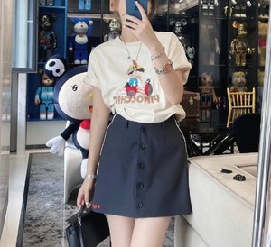 MOCO2022夏新品迪士尼匹诺曹系列珠片印花短袖T恤