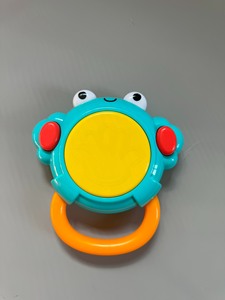 澳贝青蛙小鼓宝宝拍拍鼓儿童手拍鼓声光音乐鼓器婴儿玩具6-12