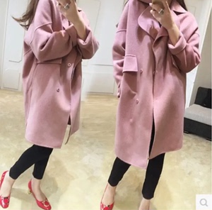 韩国藕粉色大衣（全新）