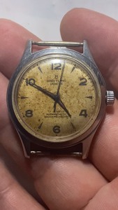 古董瑞士产百年灵手表 全钢男款 logo清晰字体明显 原装烤