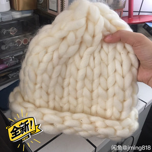 全新压箱底针织毛衣帽白色暖和 冬天必备基础款温柔的颜色保暖多