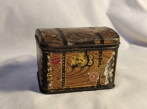 vintage民国时期  喜糖 铁盒 古董 铁皮盒 1920