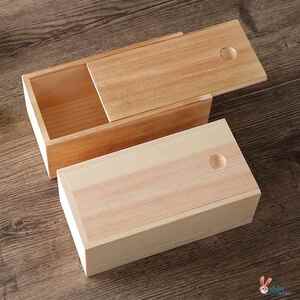 实木木匣子实木小盒子收纳盒盖简约正方形小号抽拉盖木盒木盒新款