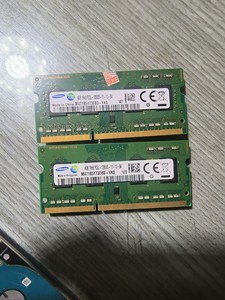 笔记本内存条ddr3  4g  两根  三星，升级内存换下来