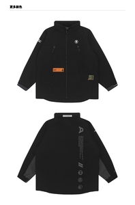 Aape7394中长款棉服夹克